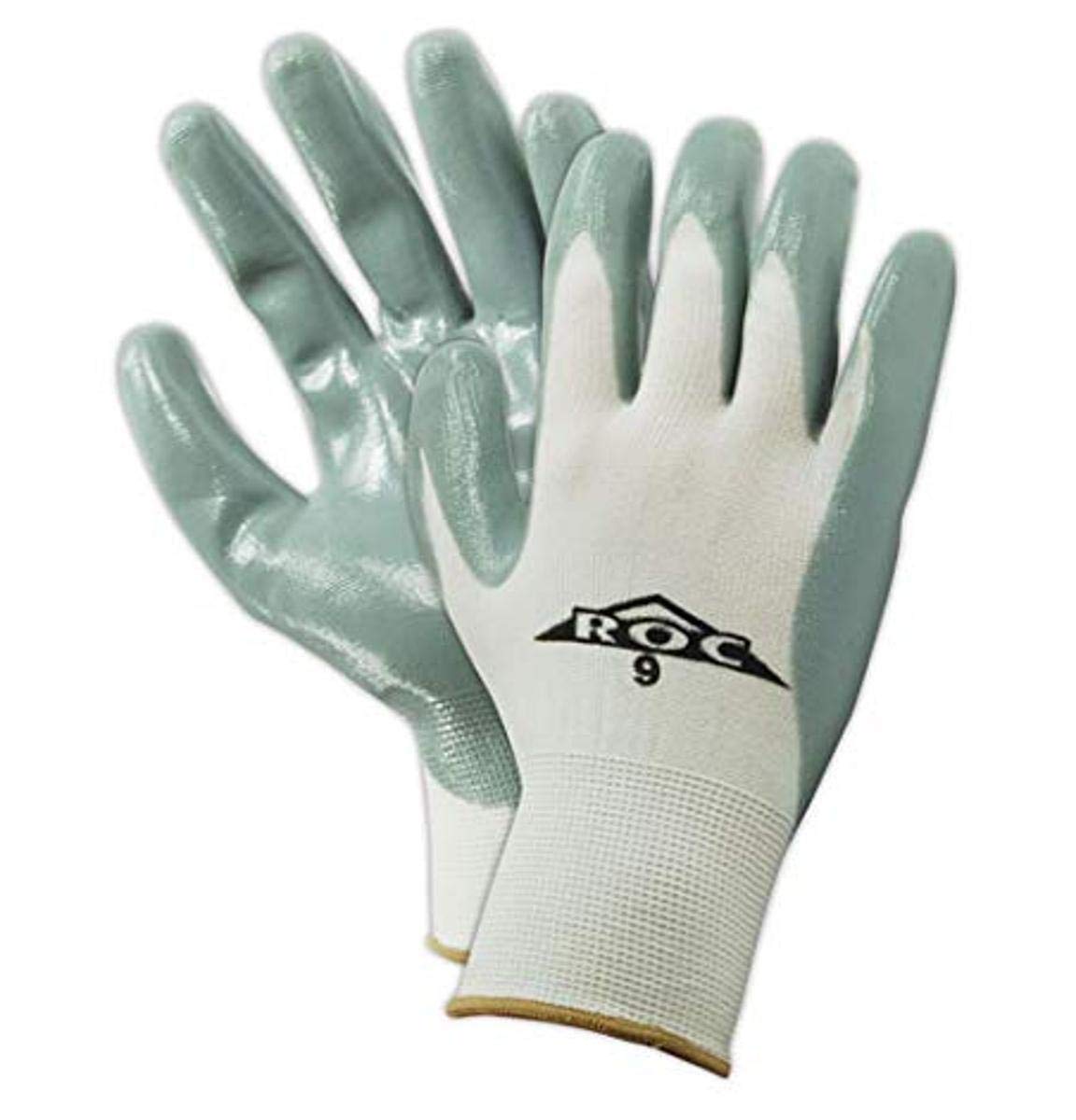 MAGID ROC Lightweight 13-Gauge Nitrile Palm Coated Work Gloves, 24 Pairs, Size 10/XL, GP160