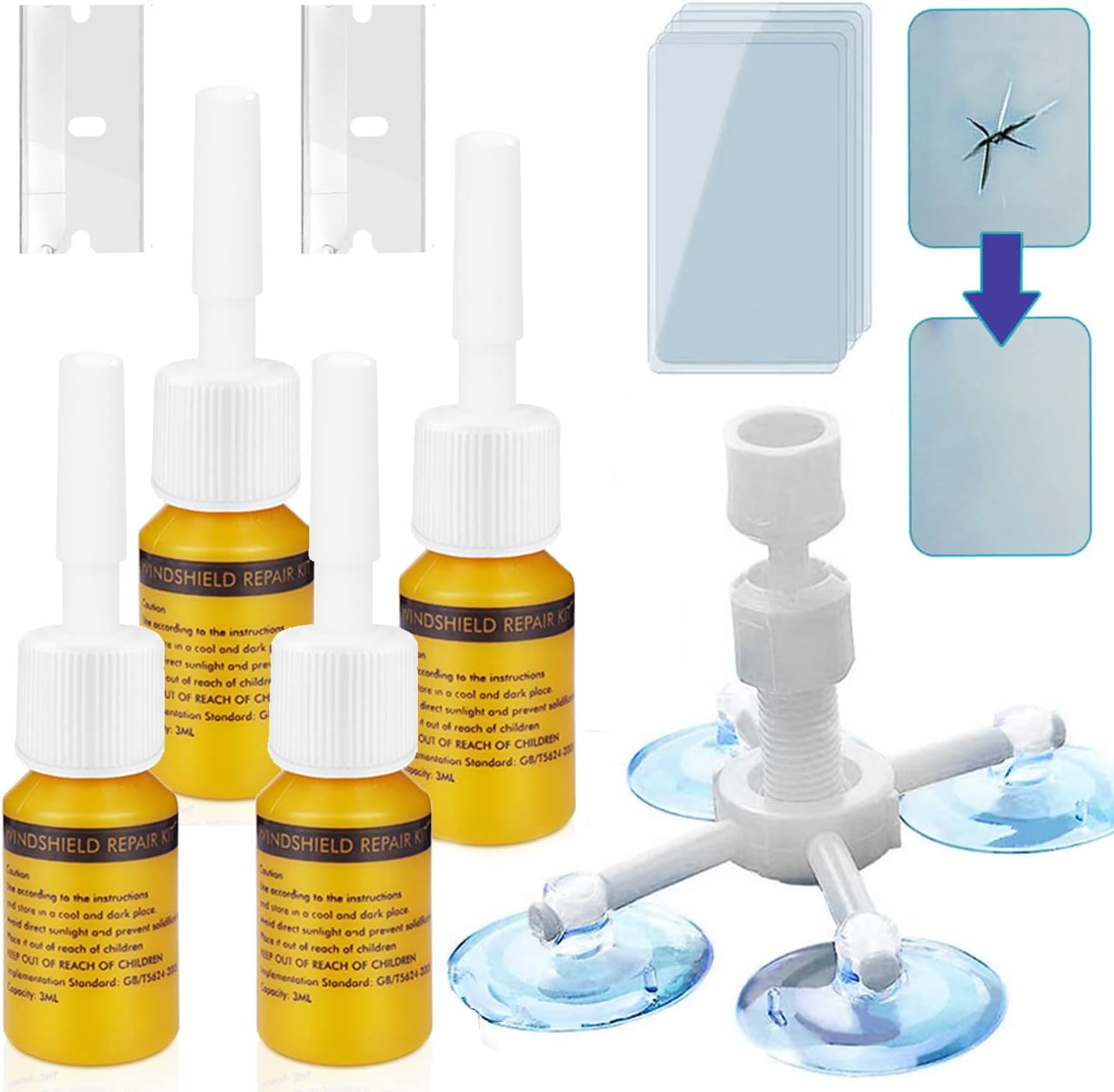 CLAMPER Windshield Crack Repair...