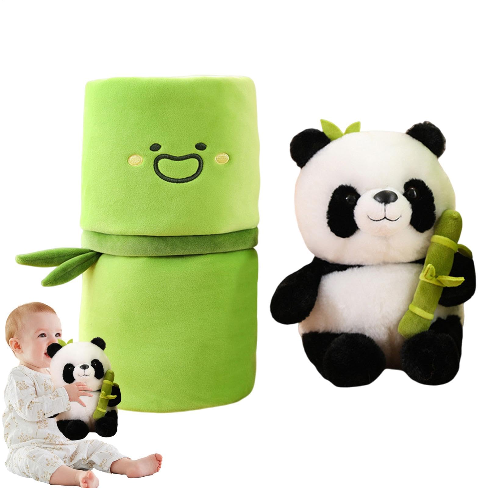 Panda Bambus Stofftier Kuscheltier Spielzeug Edles Stofftier Kuschelkissen