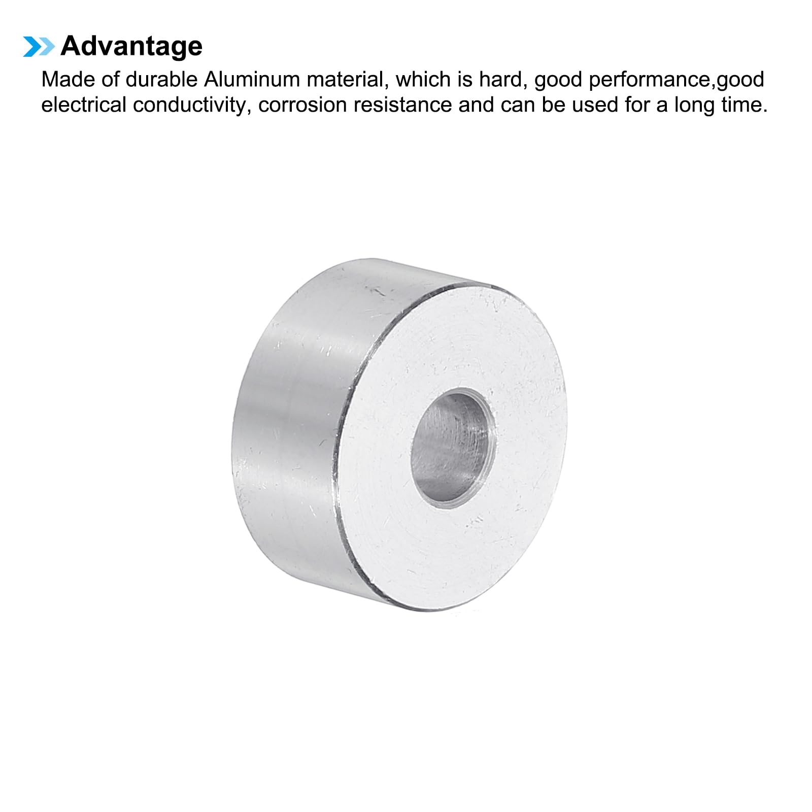 PATIKIL M6 Aluminum Spacers, 6pcs 1/4" x 3/4" Round Metal Spacers for 1/4 or M6 Screw Bolts - Image 4