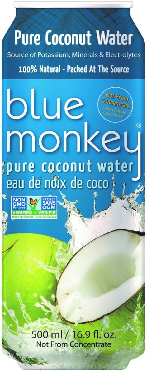 Blue Monkey 100% Coconut Water, 1.33-Pound (Pack of 24)