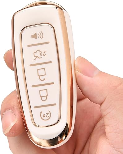 Miniatura 5 de ELOHEI Funda para llavero Ford C-Max Edge Escape Expedition Explorer Flex Focus Taurus Lincoln MKS MKT MKX Premium TPU suave 360 grados protección