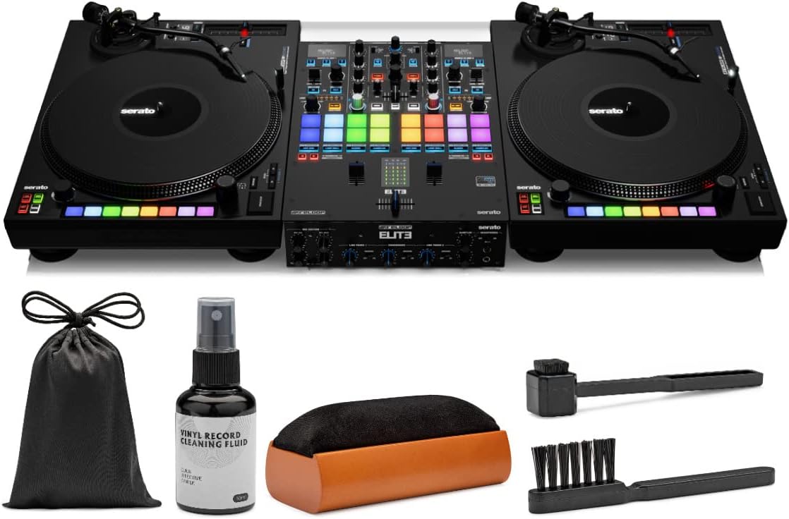 Reloop Elite HighPerformance DVS Mixer for Serato Bundle with Audio Technica AT