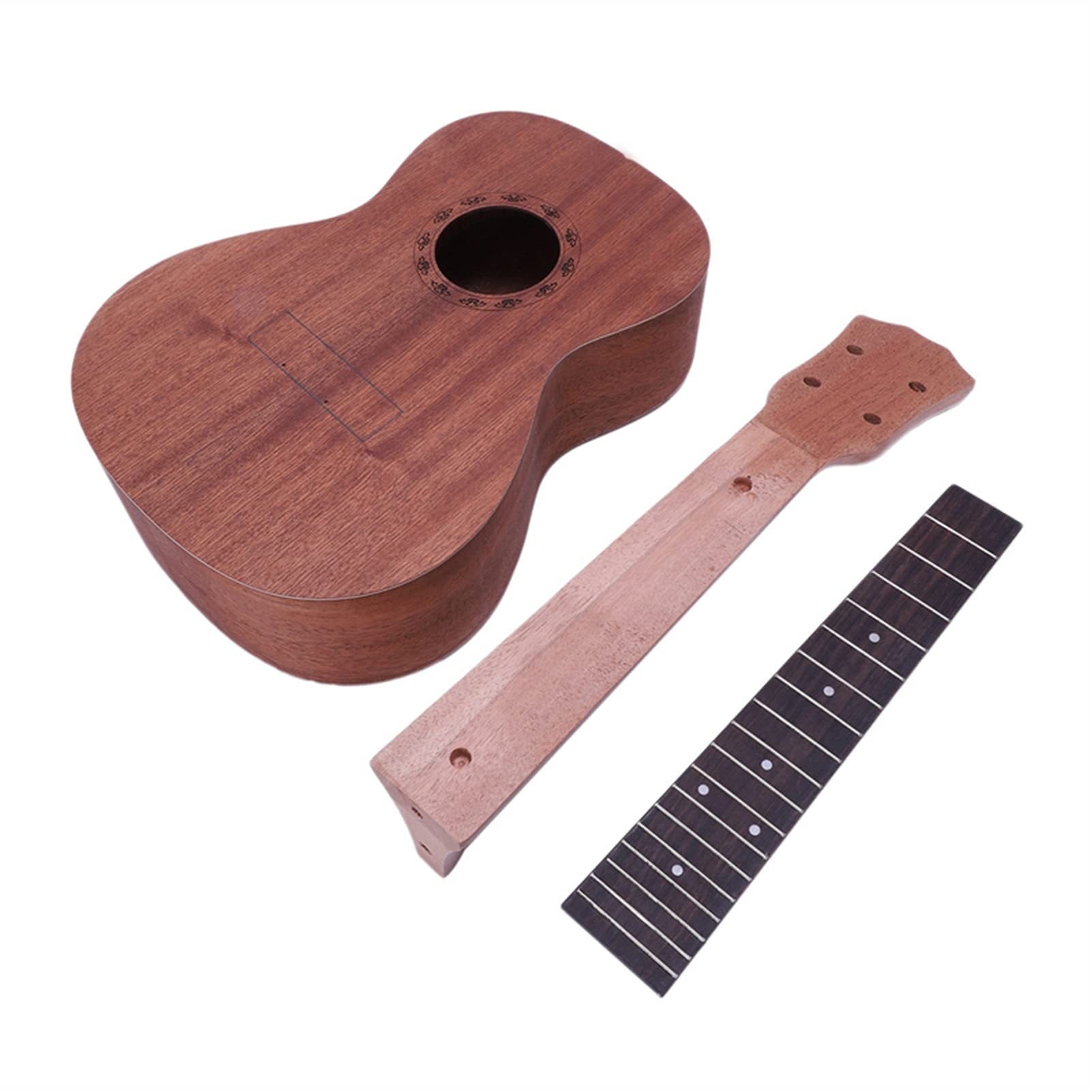 Ukulele koncertowe Początkujący Ukulele Koncert Ukulele. MAJSTERKOWANIE Zestaw 23 Cali Mahogany 4 String Hawaiian Guitar Hand Obraz