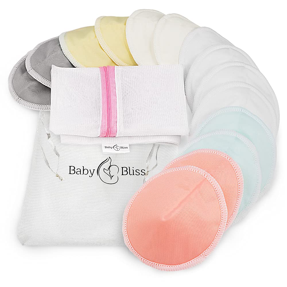 Nursing Pads Mother & Kids 12pc Reusable Nursing Breast Pads Washable