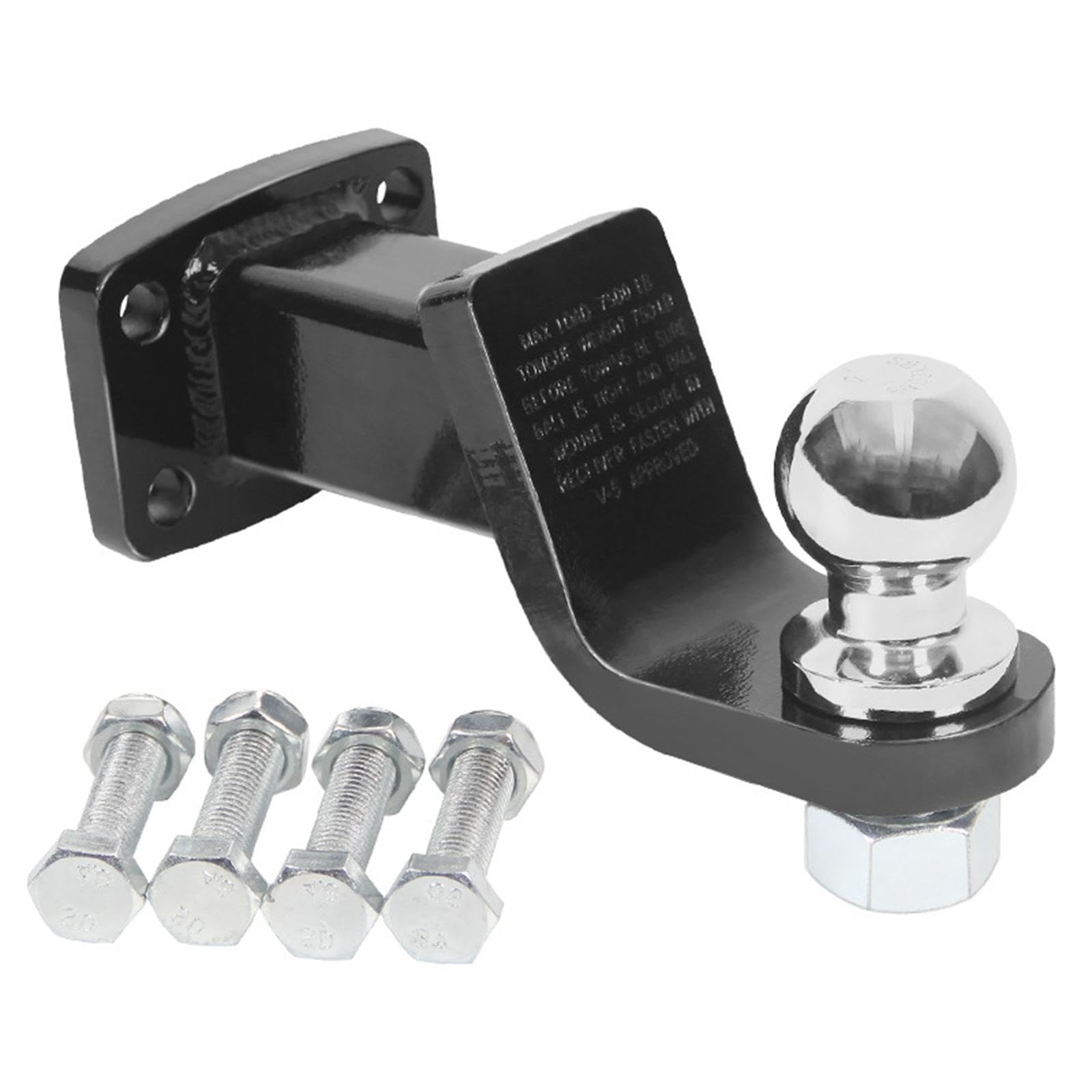 Supporto per Sfera di Aggancio Del Rimorchio, Accessorio per Ricevitore di Gancio di Traino a Lingua, Versatile E Facile Da Installare, Realizzato in, Argento