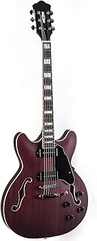 レッド セミホロウボディ エレキギター Amazon | Redid セミホロウボディ エレクトリックギター RD-100 ジャズ