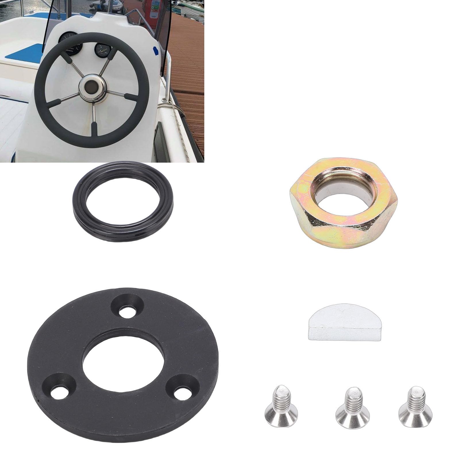 Tnfeeon Kit de Purge de Direction Hydraulique, Kit de Service de Joint de Barre de Direction de Fabrication Professionnelle pour L'énergie Hydraulique