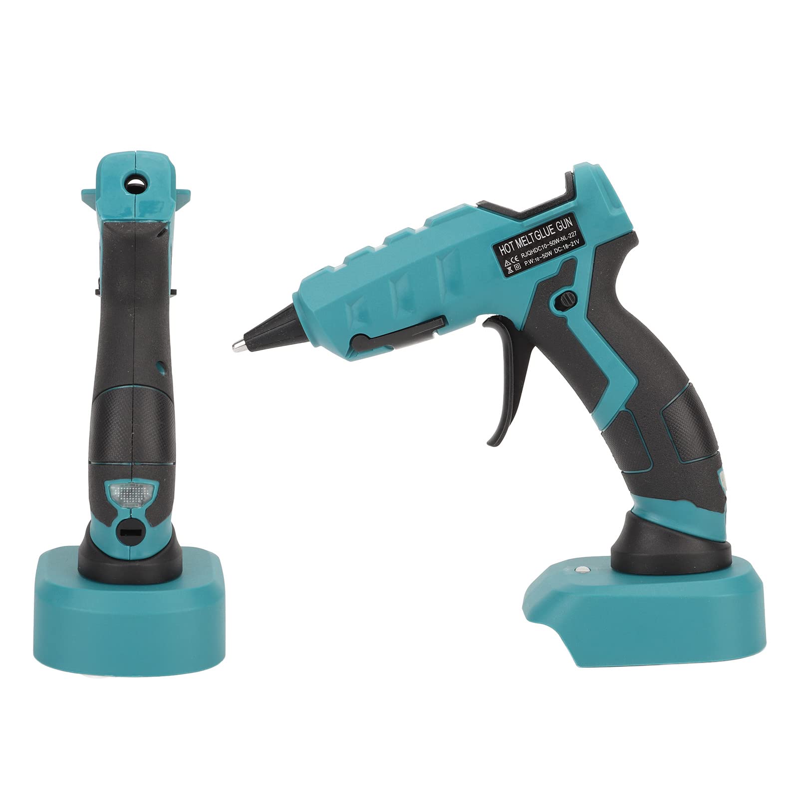 Fafeicy Akkulose Heißklebepistole ABS Handheißklebepistole 50W