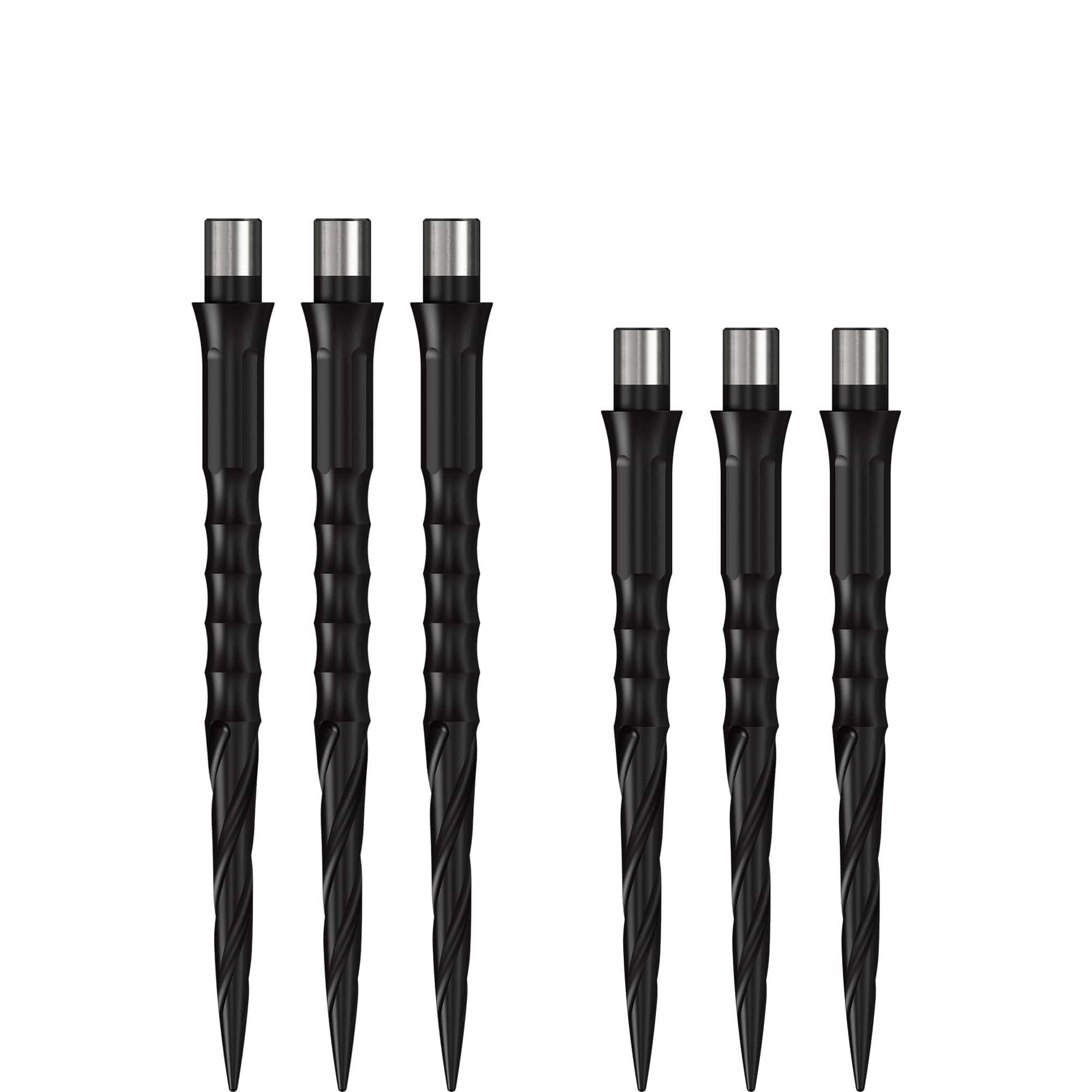 Caliburn Evo Dart Points Spiro No Lip | Replacement Points (Black, 32mm)