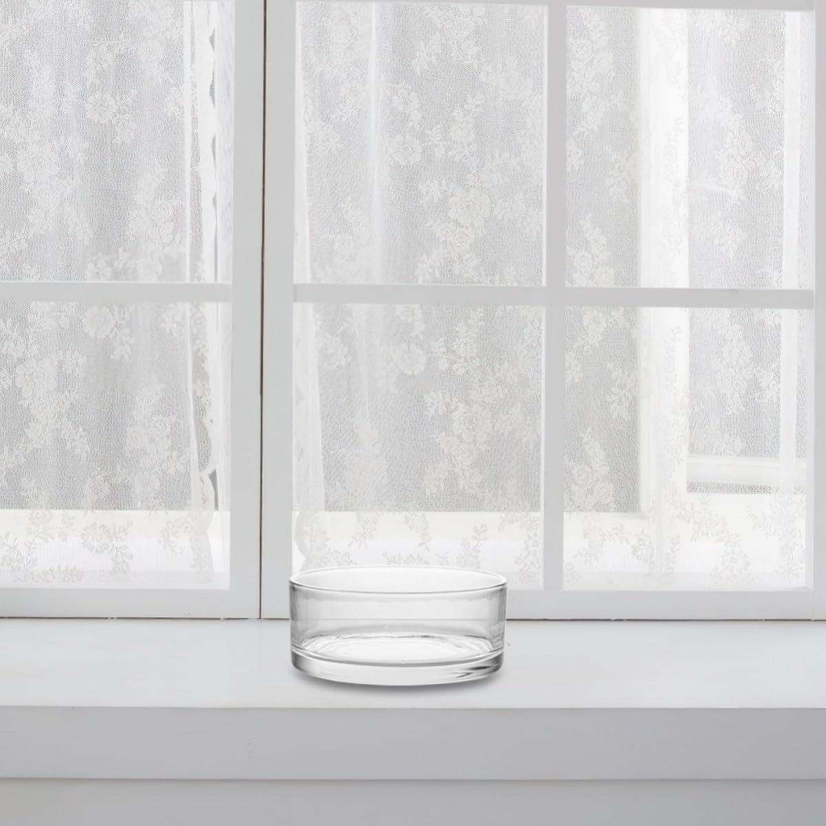 Zerodeko Vaso di Vetro Rotondo per Piante e Pesci, Decorativo e Trasparente | Uso Domestico o Negozio, Vetro Delicato, Alta Trasparenza, Stile Chic, Adatto a Composizioni Floreali