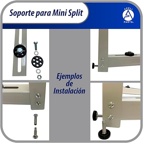 Miniatura 6 de Appli Parts APAB-3160 - Soporte de montaje en pared exterior para mini split sin conductos, bomba de calor o unidades de refrigeración solamente,