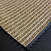 iCustomRug Zara Faux Sisal Area Rug, Stain Resistant, Beautiful Border, 4' x 6' Black #1