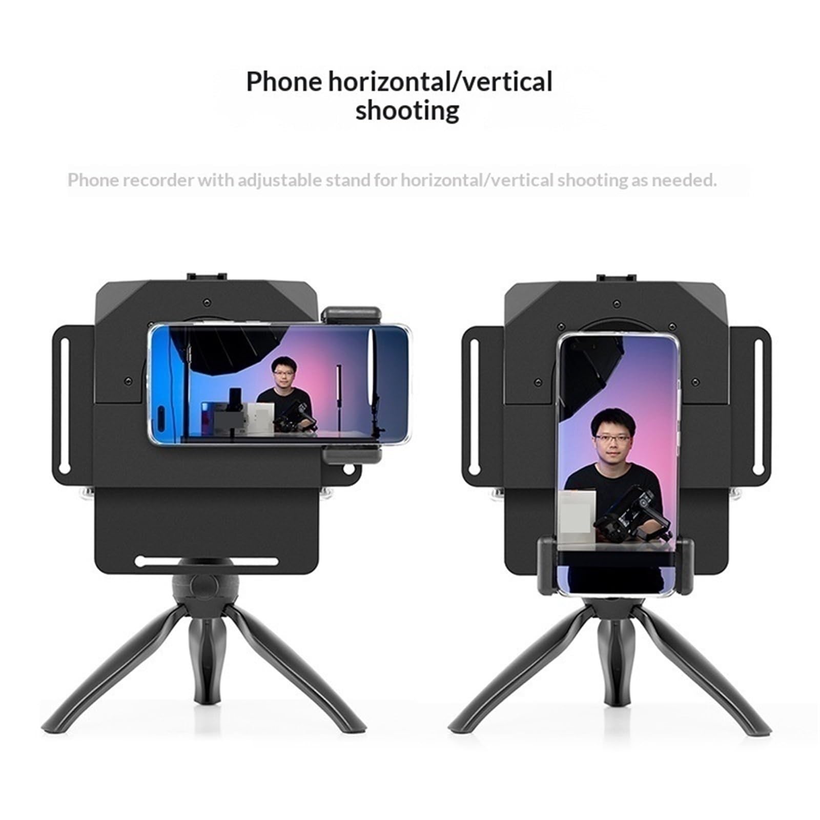 Teleprompter, Teleprompter-Smartphone Und DSLR-Aufnahme, Tragbarer Mini-Inscriber, Mobiles Video-Artefakt Mit Fernbedienung für Live-Streaming