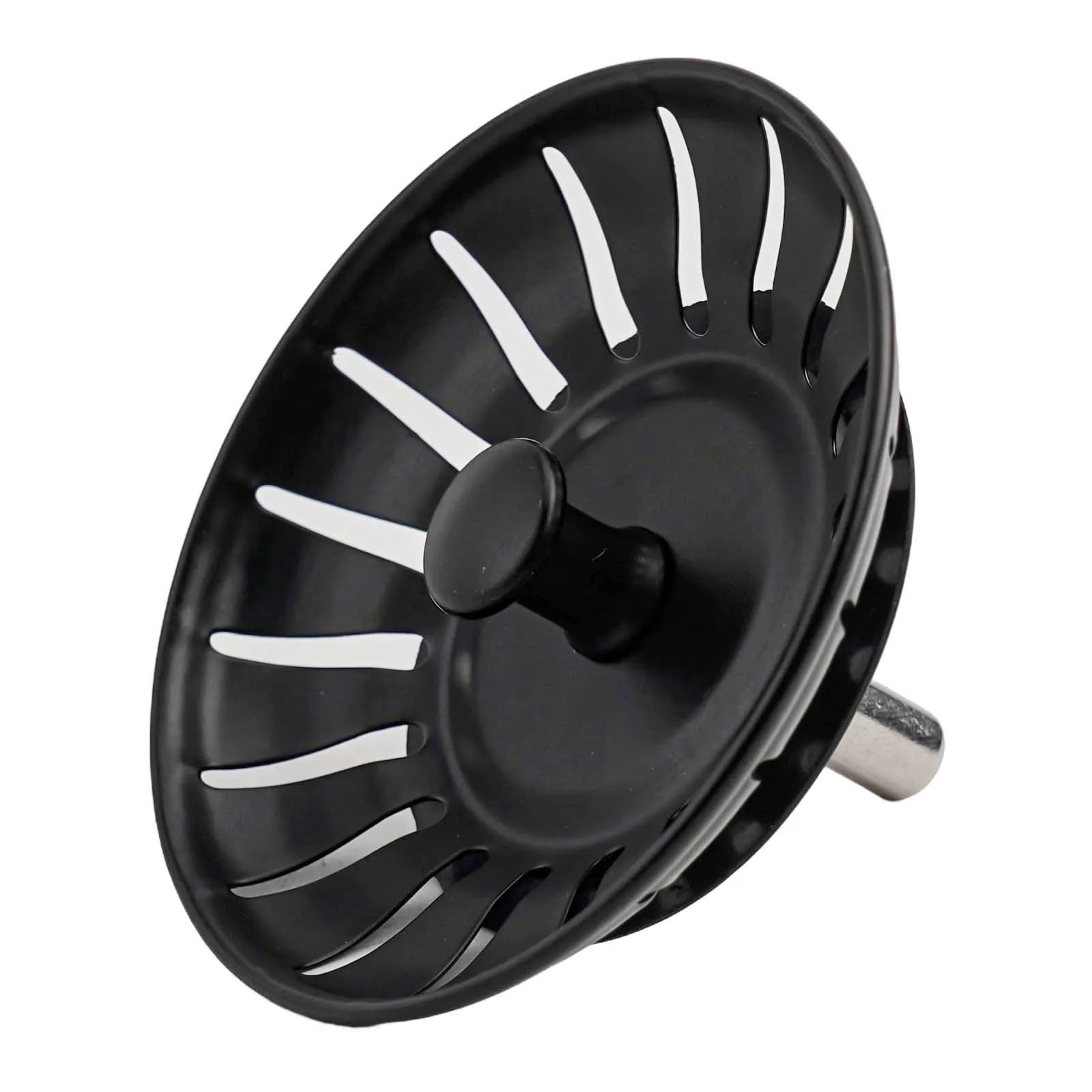 Kitchen Sink Drain Stopper Strainer Stainless Stee Kitchen Sink Strainer Stopper Stainless Steel Black Kitchen Basin Sink Strain Drainer Replacement Drain