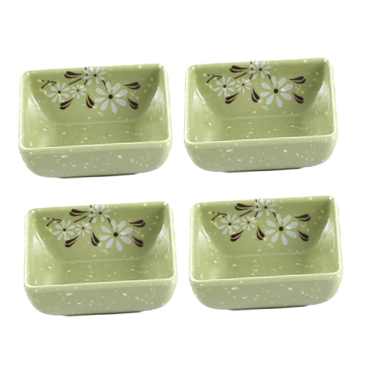 Cabilock Sauce Dishes 4 Pack Small Seasoning Bowls Soy Sauce Dish Spice Serving Plates Stylish Spacious