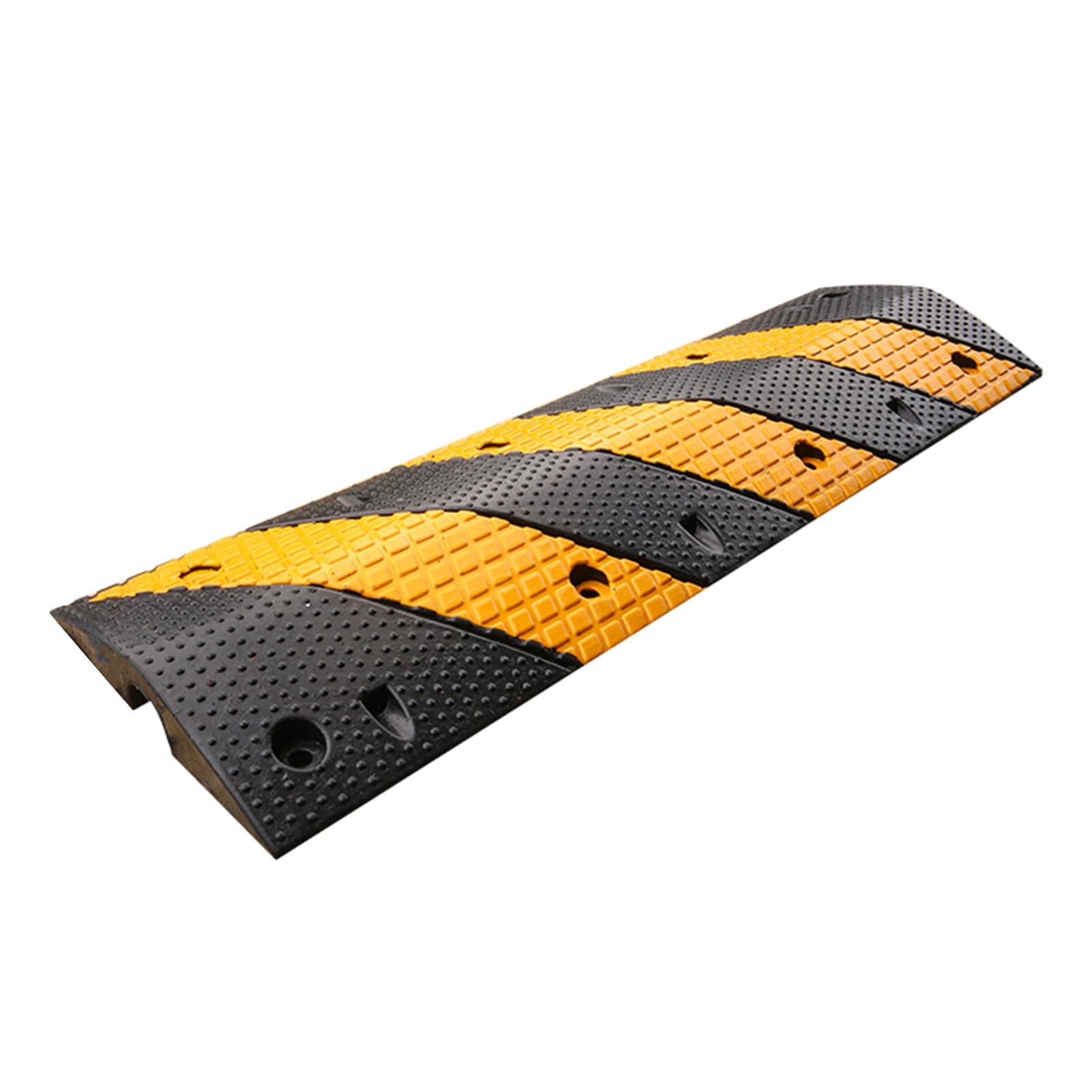 Ralentisseur pour câbles modulaire en caoutchouc haute visibilité jaune et noir