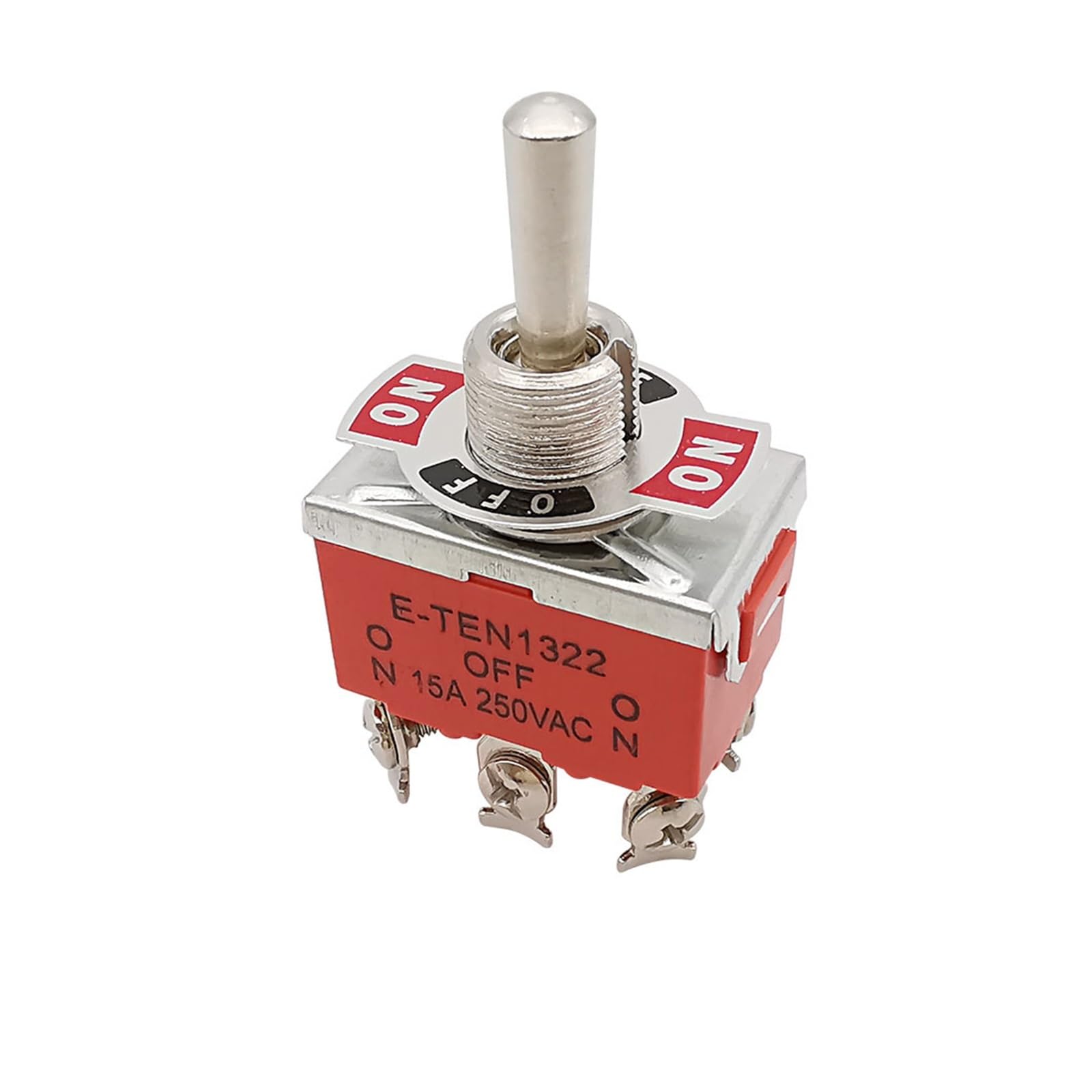 1Pcs Toggle Switch 6Pin E-TEN1322 15A 250V AC ON-Off-ON
