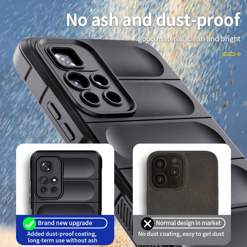 MAOGE Trasparente Cover per Xiaomi Redmi Note 11 PRO+ 5G (Note 11 PRO Plus), Rugged Custodia Full Body Antiurto Rigida PC Soft TPU Sottile Bumper Silicone Protettiva Case - Blu Scuro