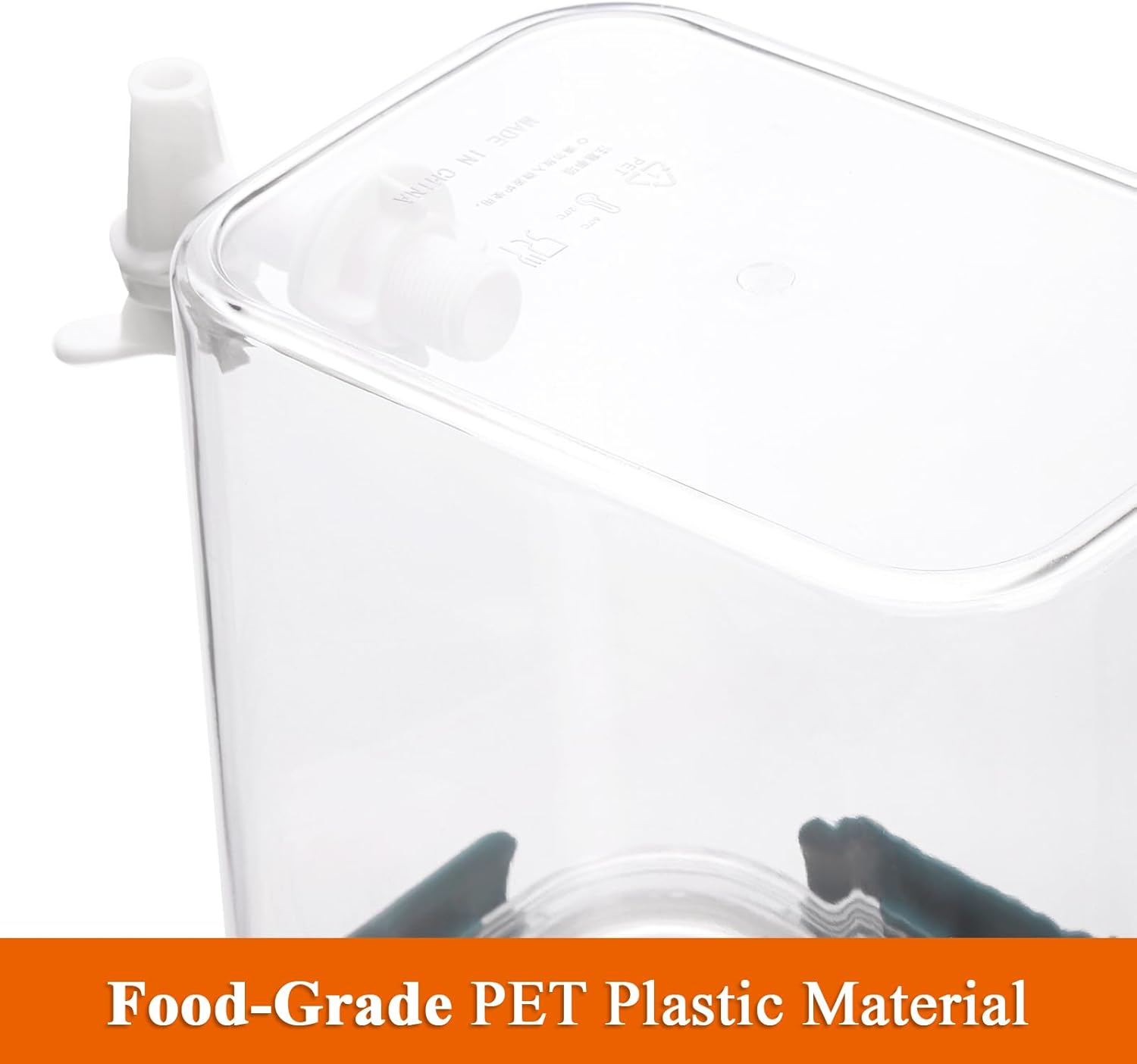 Elsjoy 2 Pack 0.9 Gallon (3.5 L) Plastic Drink Dispenser with Spigot, Fridge Beverage Dispenser Cold Drink Container for Iced Tea, Lemonade, Party, 𝟖" 𝐱 𝟓.𝟓" 𝐱 𝟕.𝟖" - Image 5