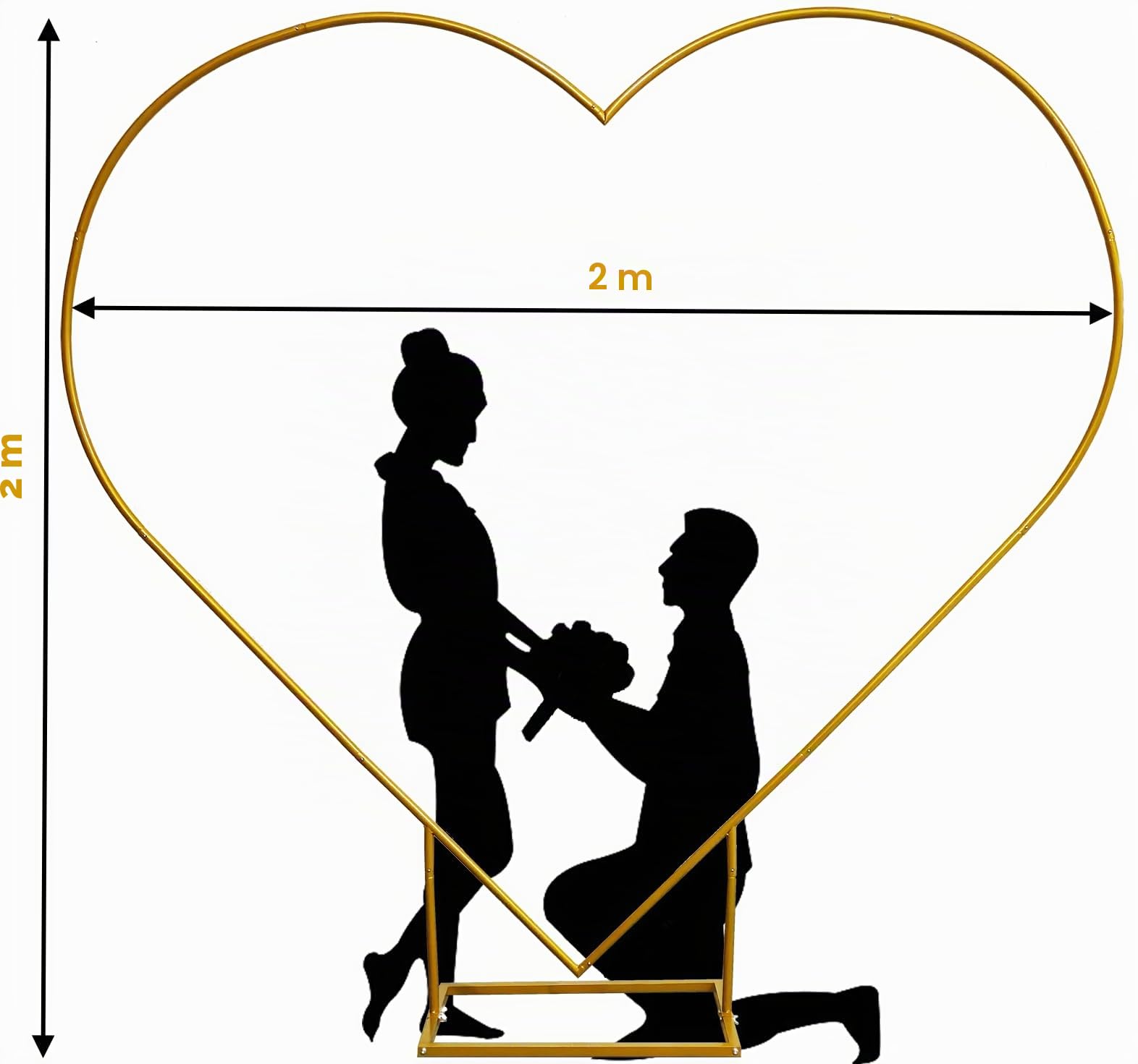 PILIN Set arco di palloncini in metallo a forma di cuore Kit arco di palloncini per festa, matrimonio, proposta di matrimonio, decorazione di San Valentino