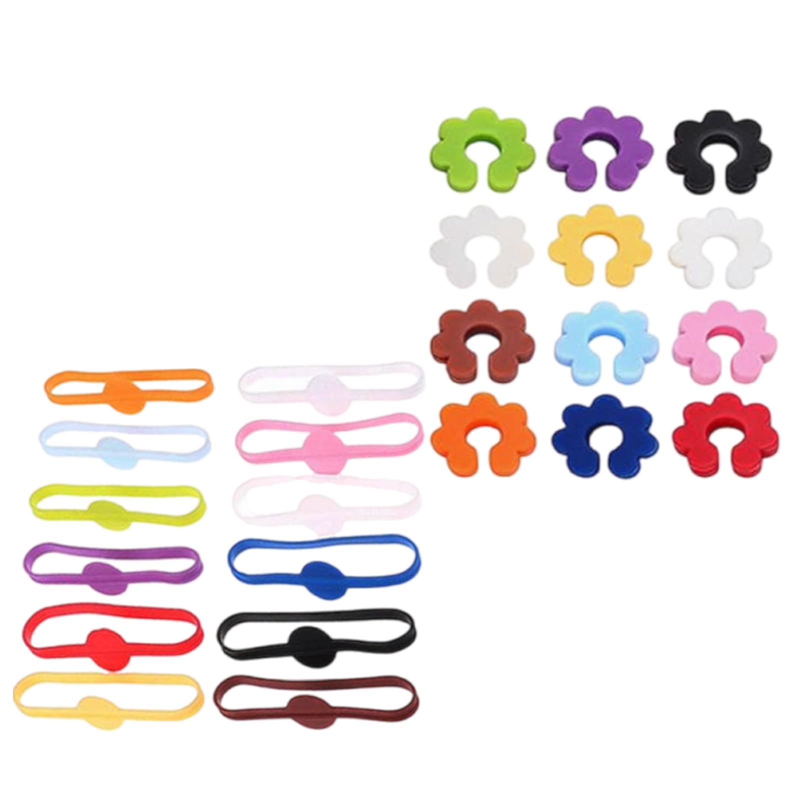 sodeber Silicone Glass Markers Set Perfect for Wine Glasses and Cocktails Color Suitable for Parties and Event Drink Markers