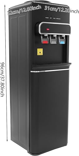 Miniatura 7 de Dispensador de agua de carga inferior de 5 galones, enfriador de agua con boquillas de agua caliente y fría para oficina, hogar, sala de estar