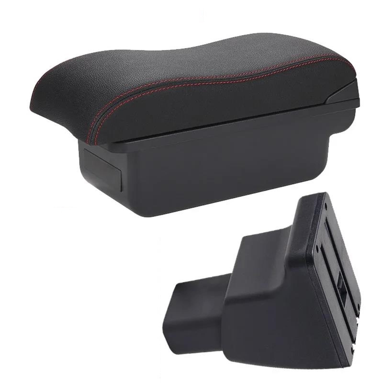 Hjkdsz Type A For Hyundai I10 Car Armrest Storage Box Curved Surface Center Console Organizer Double Layer Accessories(Type A)