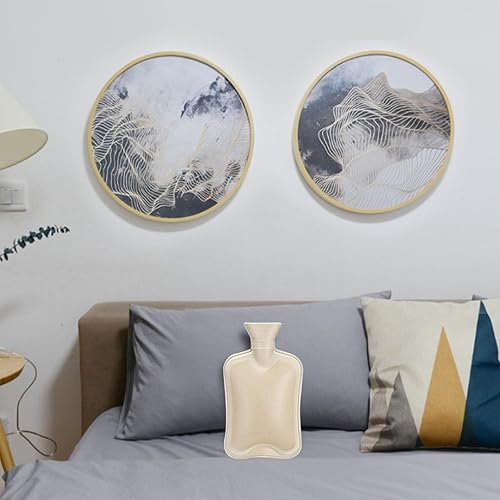 Miniatura 5 de Botella de agua caliente de goma con tapa suave (2 litros), bolsa de agua caliente para calambres, alivio del dolor, paquete extraíble de agua