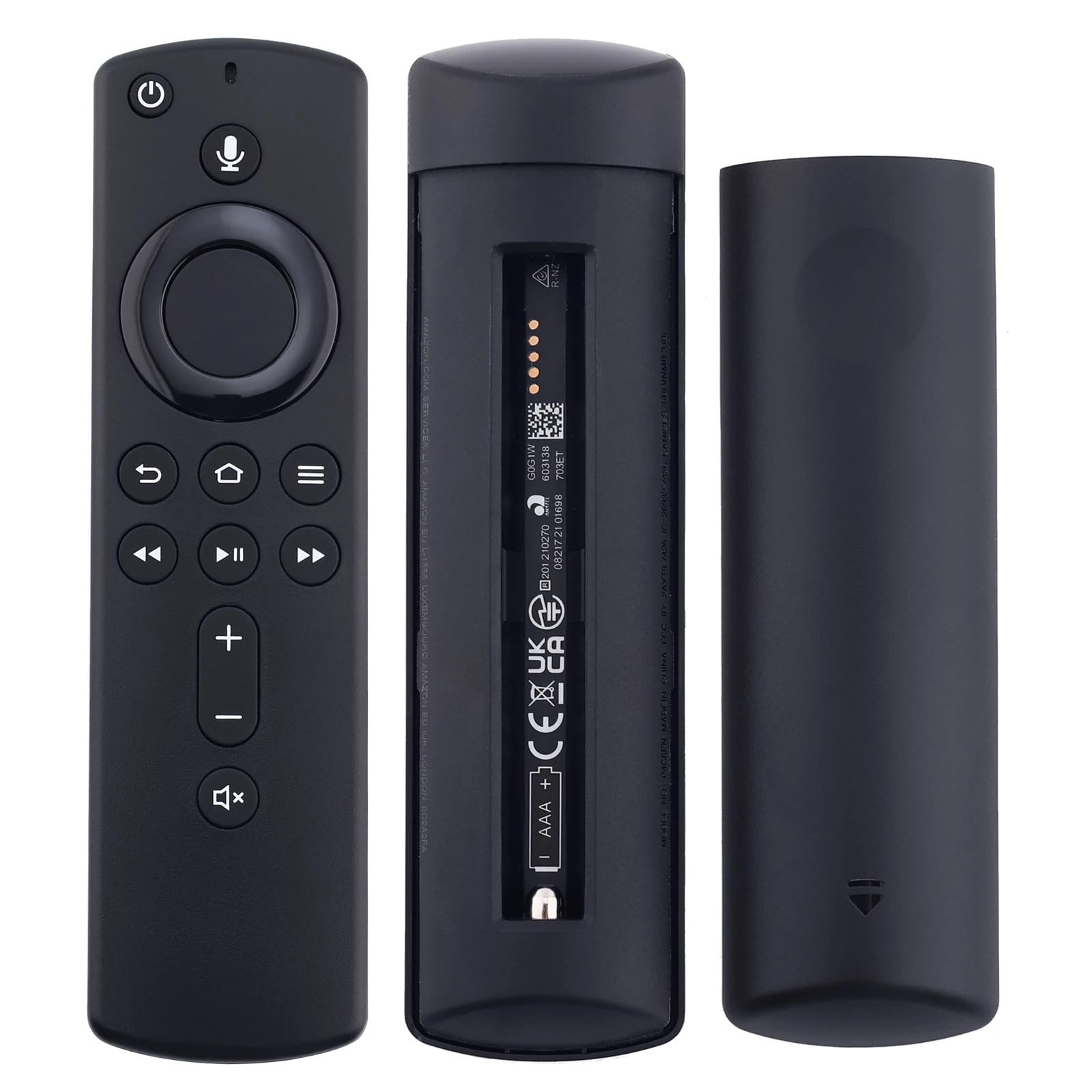 Télécommande de Remplacement 2e génération avec Fonction vocale, Compatible AMZ Smart TV Stick/Cube/4K, Non Compatible Insignia-Toshiba-Pioneer, 1 pièce