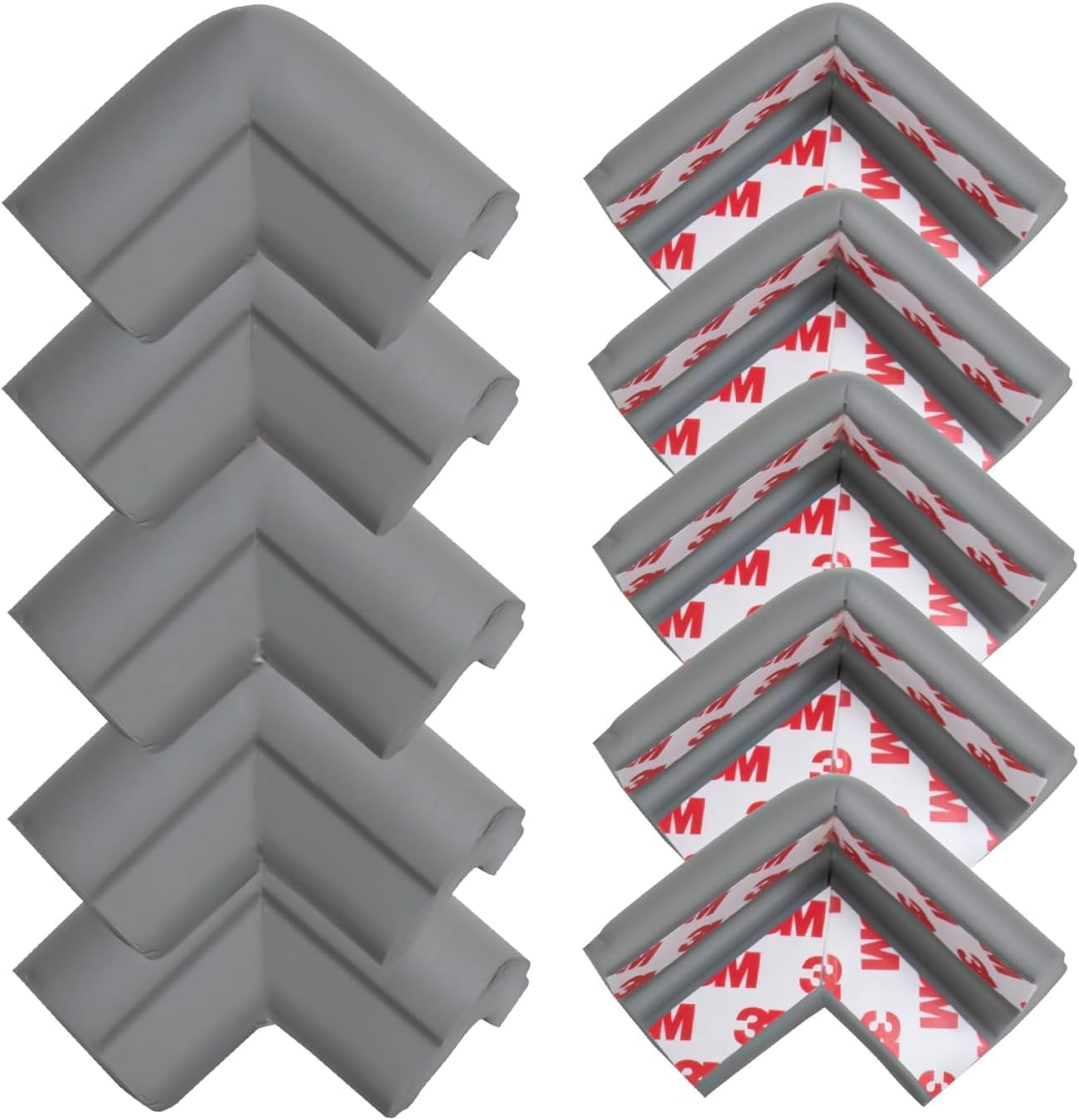 Baybee Baby Safety Corner Guards for Kids | Baby Corner Protector for Furniture Cushion | Extra Long 6.5Ft Edge | Kids Safe Edge & Corner Cushion (Cream 6.5 ft) (Safety Corner - Grey)