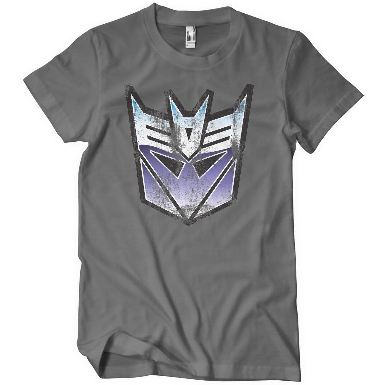 Transformers Officially Licensed Starscream Washed Mens T-Shirt (Dark Grey), Large