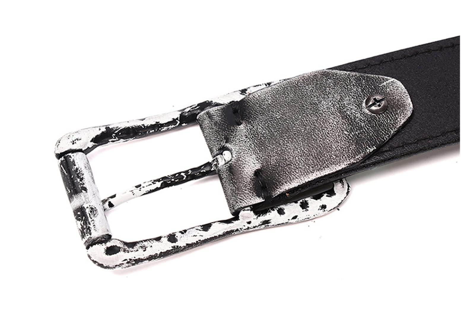 Cinture da Uomo, Cintura di Rivetti Unisex for Uomini e Donne, personalità alla Moda, Cintura in Pelle Scamosciata in Pelle Scamosciata, Cinghia Decorativa Americana