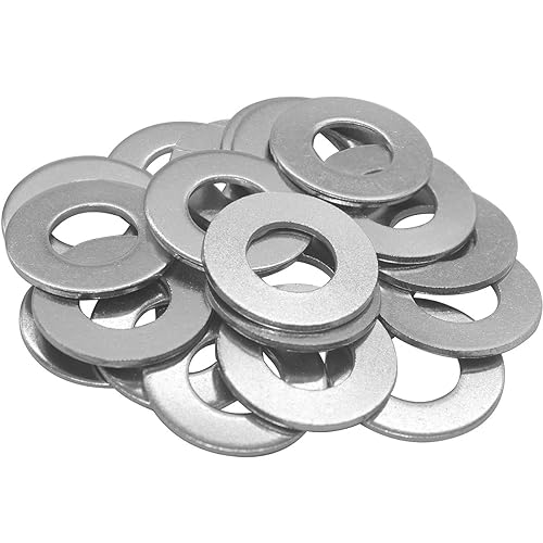 Beduan 12" ID x 1" OD arandela plana, acero inoxidable 304 acabado liso, grosor nominal (paquete de 110)