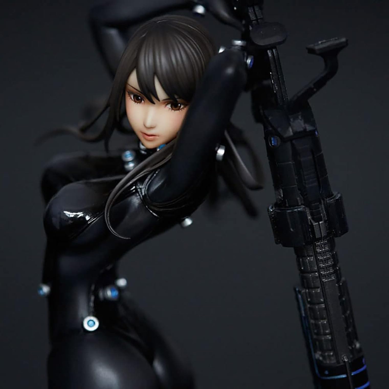 Amazon | PETTDY1519Ecchi Fighion Hdge技術的な身長ガンツ：o -reika Gantz Waifu  Figure、露出した巨乳の女の子の黒いタイトなゴム服サムライの剣散らばったショットガンアニメキャラクター彫像25CM6362 | フィギュア・ドール  通販