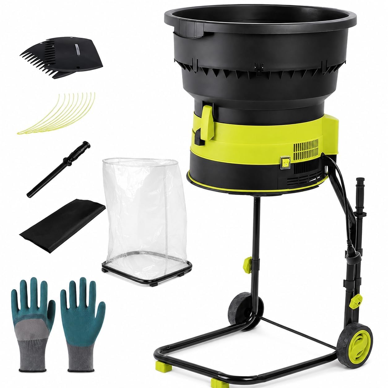 Trituradora de hojas de 2500W y 8000 RPM para mantener su jardín impecable este otoño