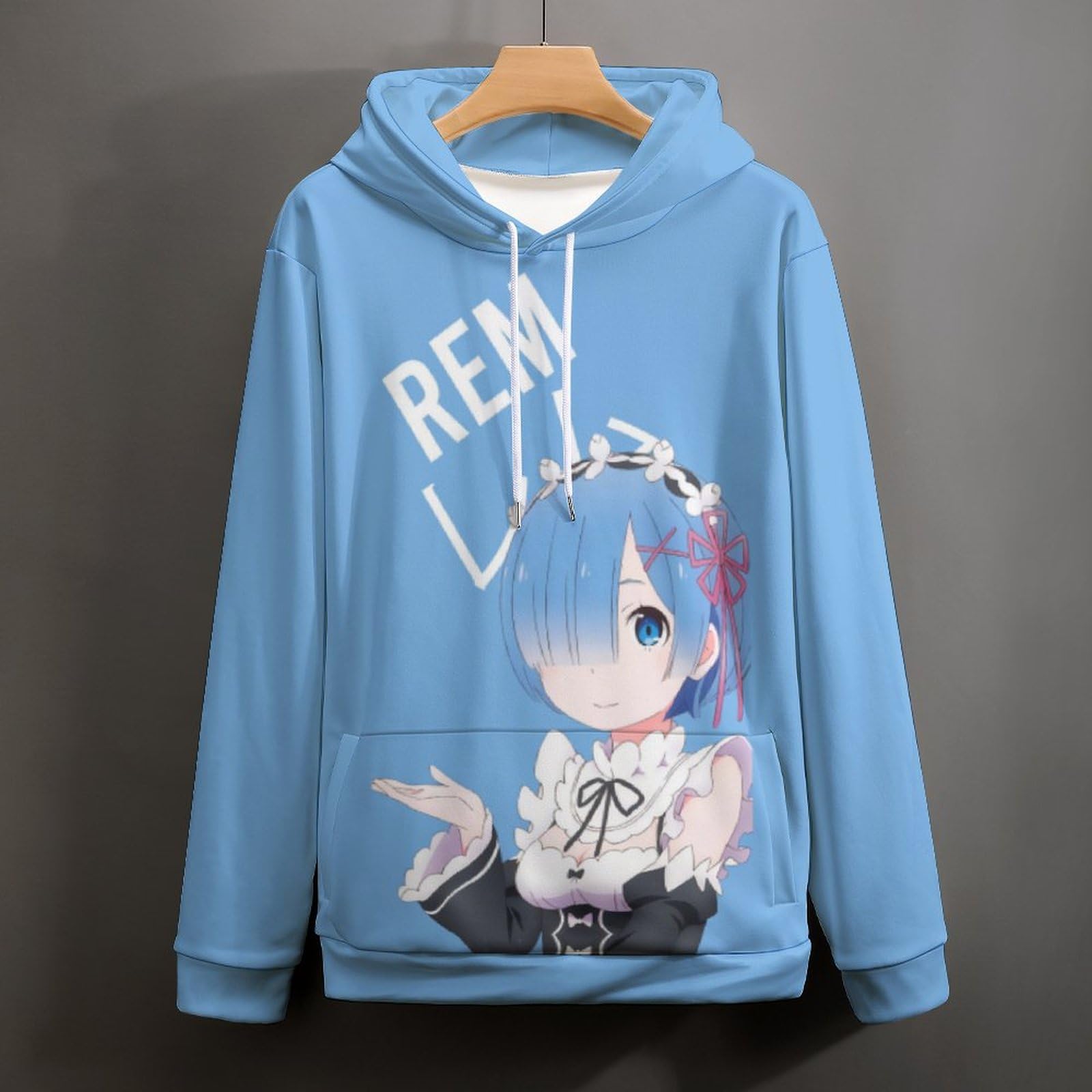 Re:ゼロから始まる異世界生活 レム ファスナー付きパーカー ☆限定☆レム フルグラフィック 裏起毛ジップパーカー [Re:ゼロ