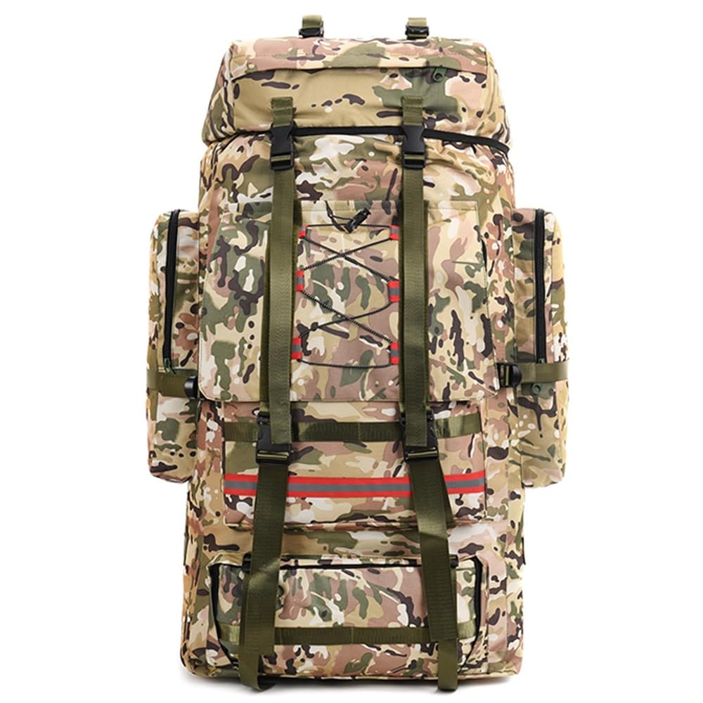 ILOOXI 130L Wanderrucksack Herren Damen Berg Camping Rucksack Leichter Tagesrucksack Wasserdicht Outdoor Reise Tagesrucksack