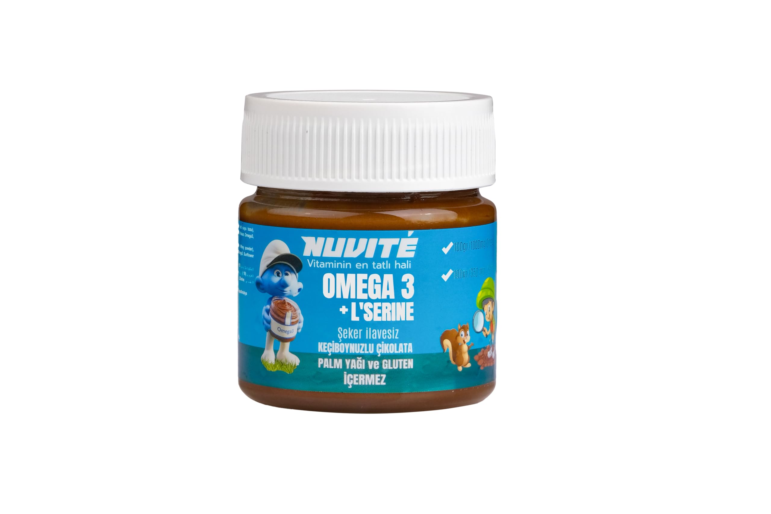 Omega 3 ve L-Serine Şekersiz Keçiboynuzlu Sürülebilir Çikolata 200 gr