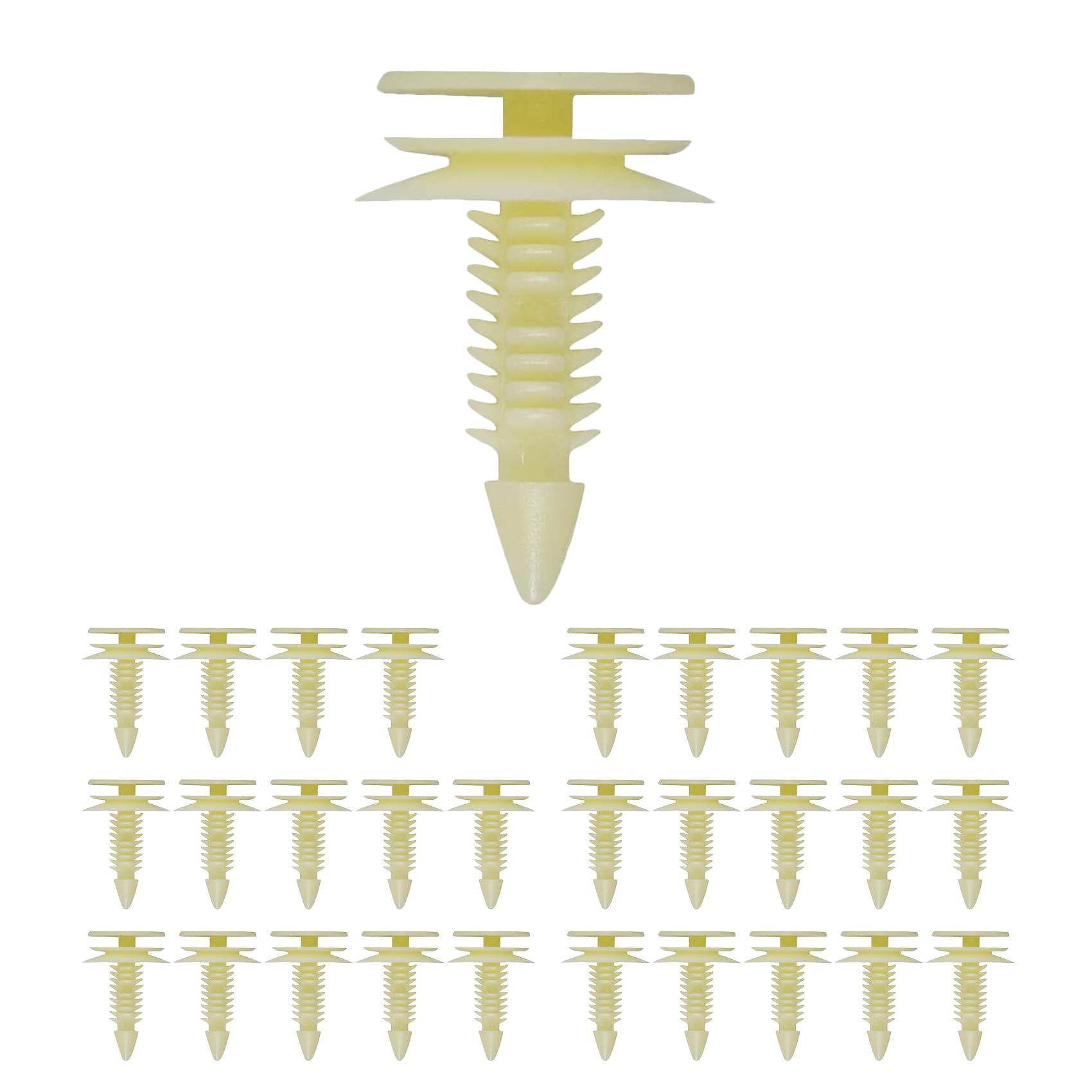 30PCS Front Door Trim Panel Retainers Clips, Door Panel Clips, Automotive Body Part Fastener Clips Replacement for 8mm Hole, Automotive Clips Compatible with Chevy Buick GMC Jimmy Pontiac 10153057