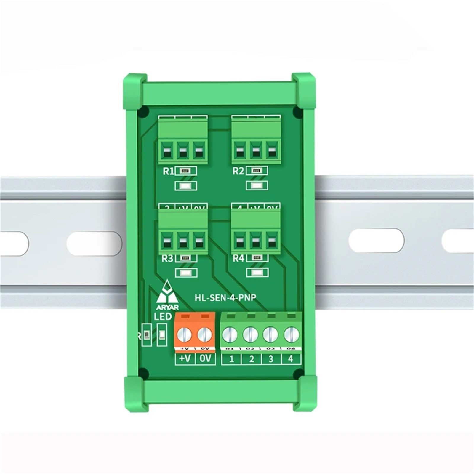 1 sztuk montaż na szynie DIN 5V-24V czujnik okablowania terminal terminal fotoelektryczny przełącznik zbliżeniowy sprężyna 8 bitów 2 przewody 3 przewody (HL-SEN-10, terminal sprężynowy, sygnał