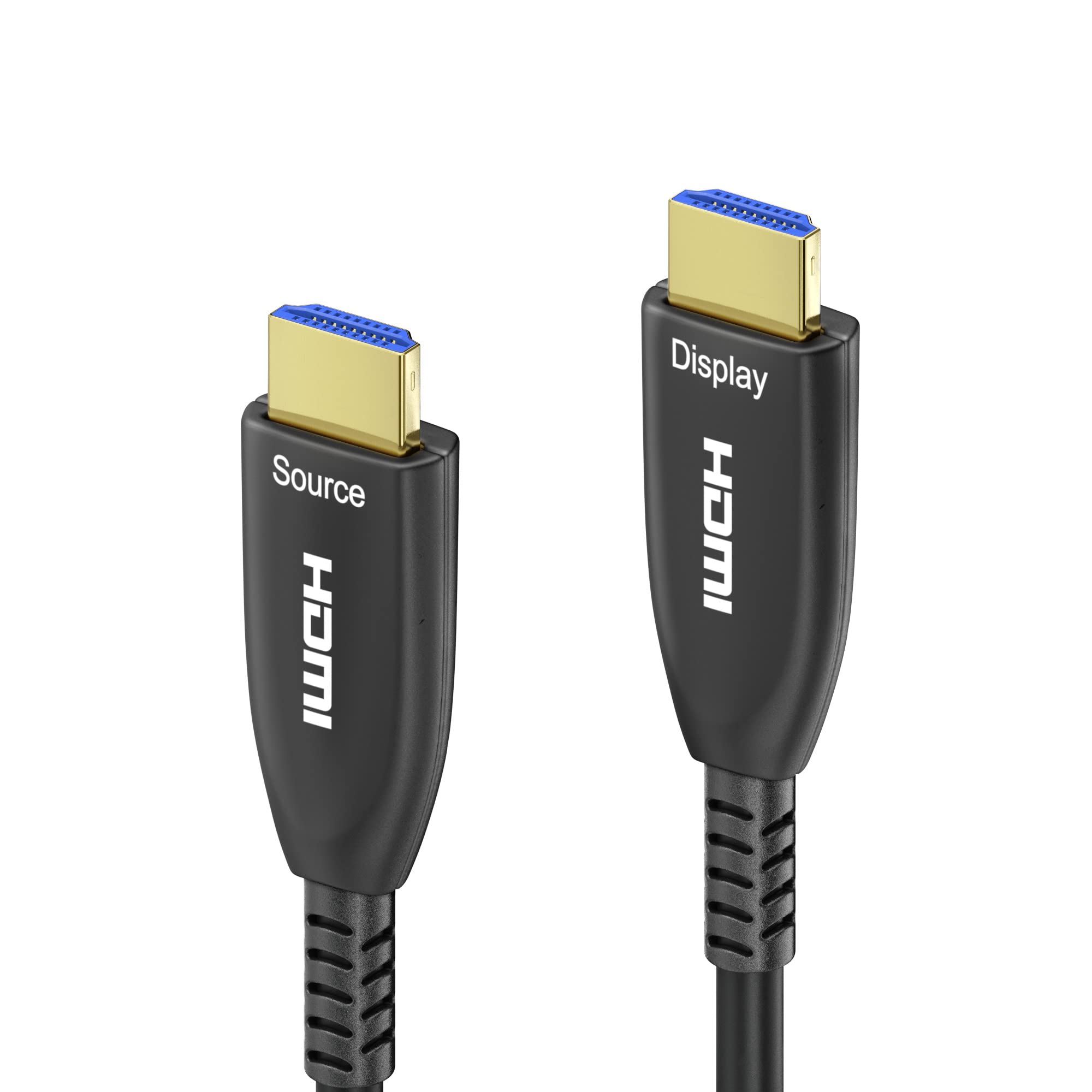 conecto cable extensor active 8K HDMI 2.1 AOC, cable híbrido (fibra óptica/cobre), negro, 50m