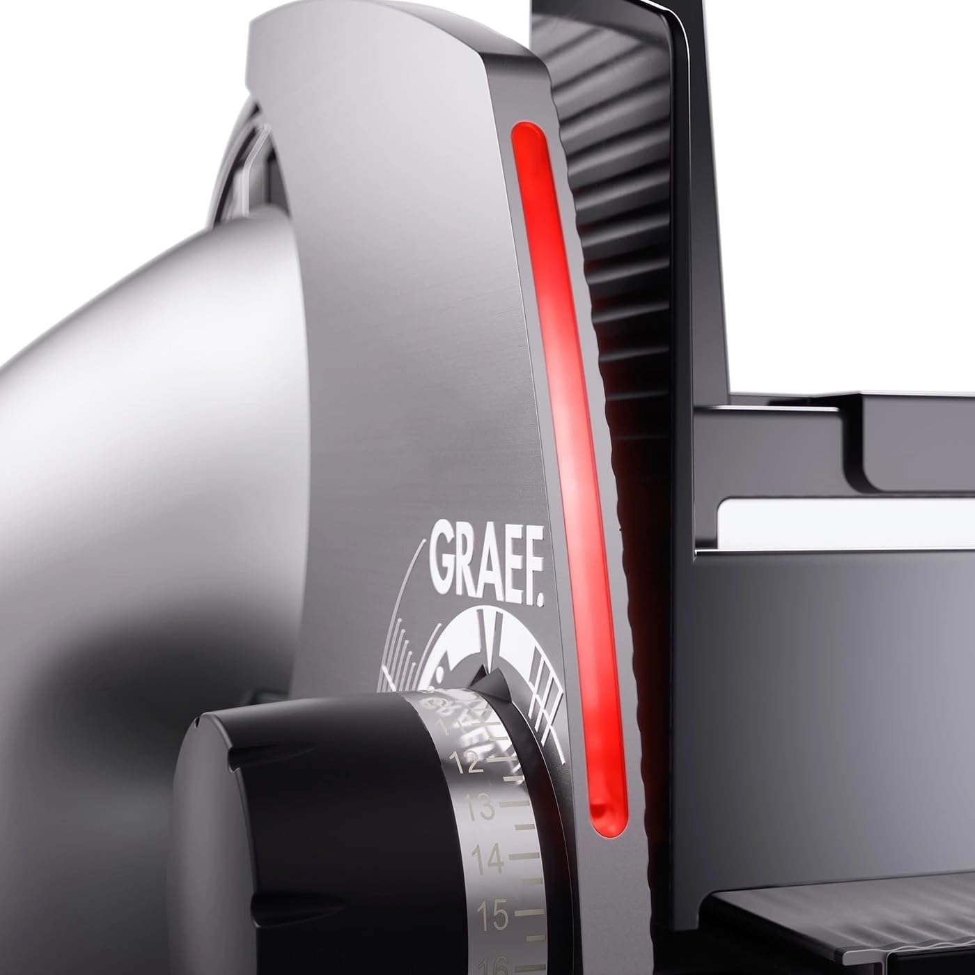 GRAEF Affettatrice universale SKS700 elettrica | affettatrice universale per la cucina | affettatrice per pane | affettatrice fine con inserto combinato PRO | argento