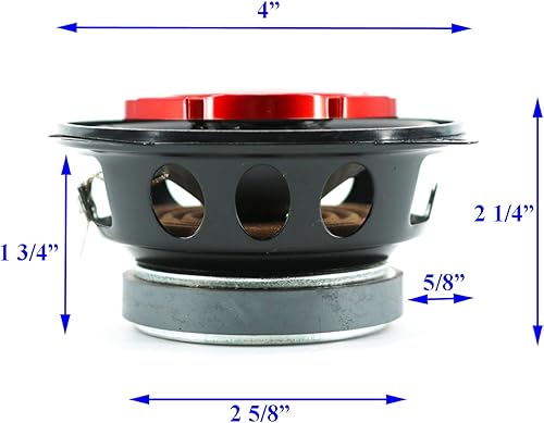 Miniatura 22 de Par de altavoces de audio coaxial para automóvil SoundXtreme de 6 pulgadas en 3 vías y 350 vatios con clasificación CEA (2 altavoces)