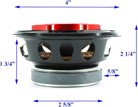 Pair of SoundXtreme 4 in 3-Way 220 Watts Coaxial Car Speakers CEA Rated (2 Speakers)
