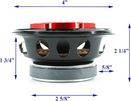Pair of SoundXtreme 4 in 3-Way 220 Watts Coaxial Car Speakers CEA Rated (2 Speakers)