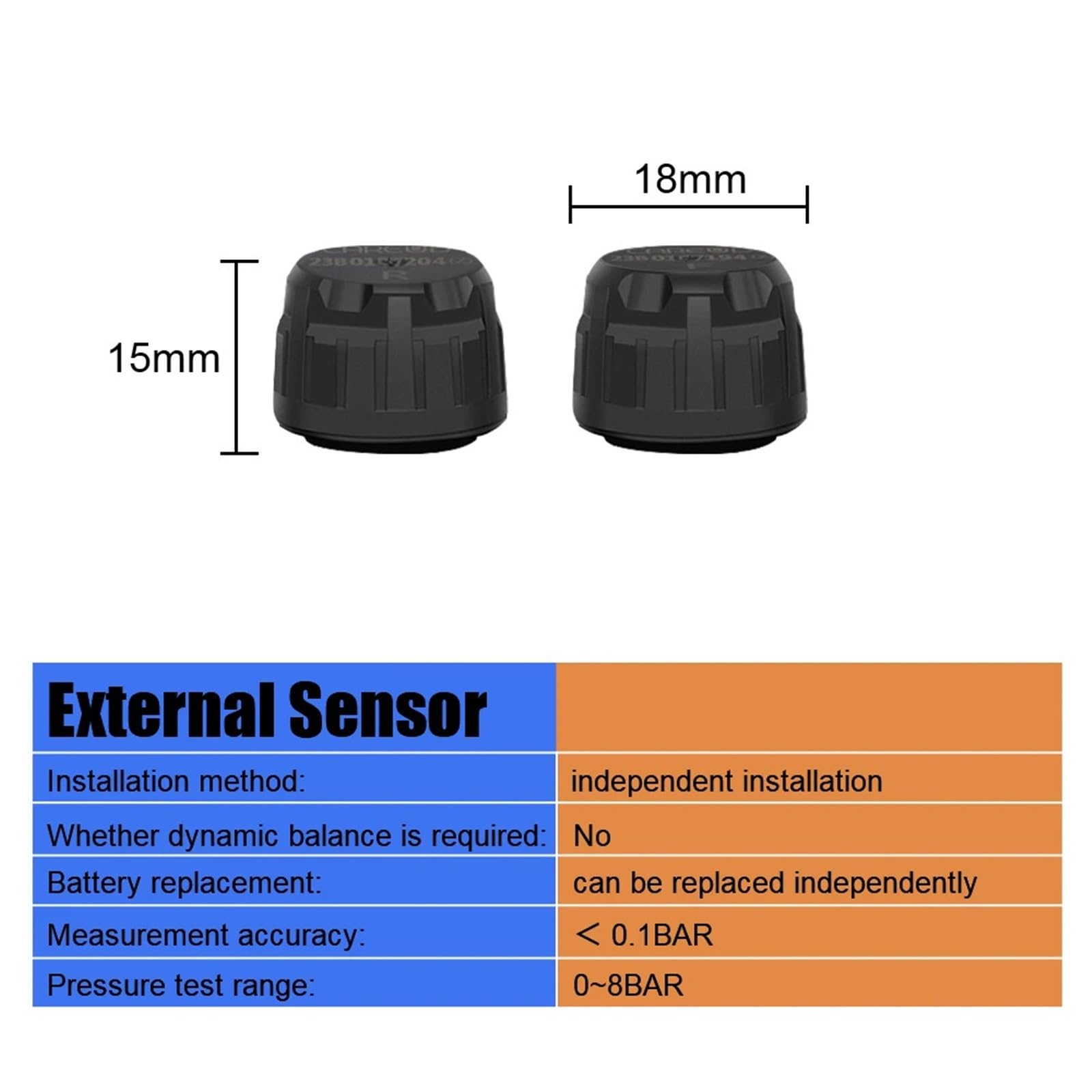 Allarme per Auto di Sensori Monitoraggio della Pressione dei Pneumatici per Moto Tempo Reale della Pressione della | Sistema Sensori esterni Display LCD impermeabile Moto Real Time TPMS