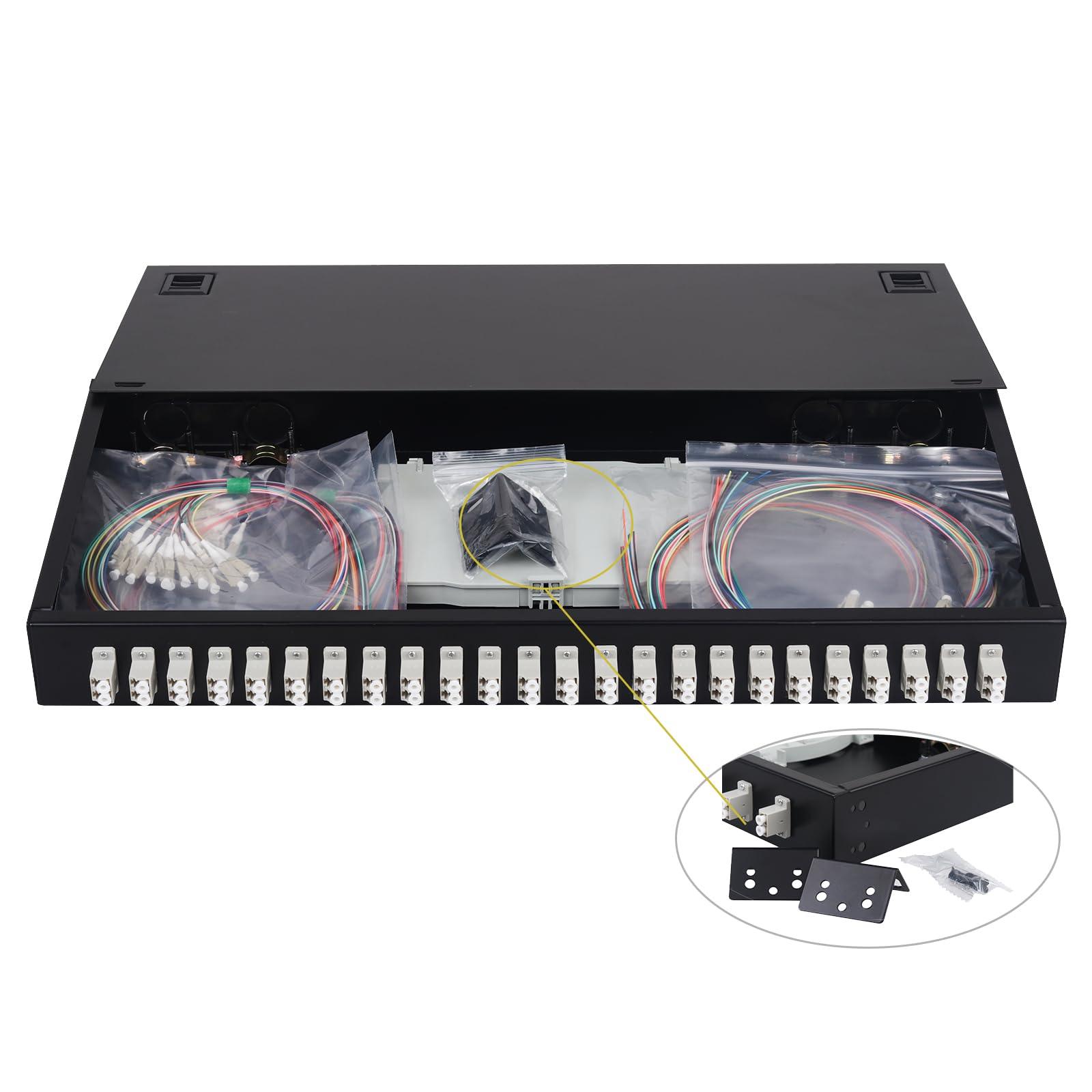 Amazon.com: fyboptwu - 1 Pack 48-Port (24 Duplex) OM2 Multimode LC