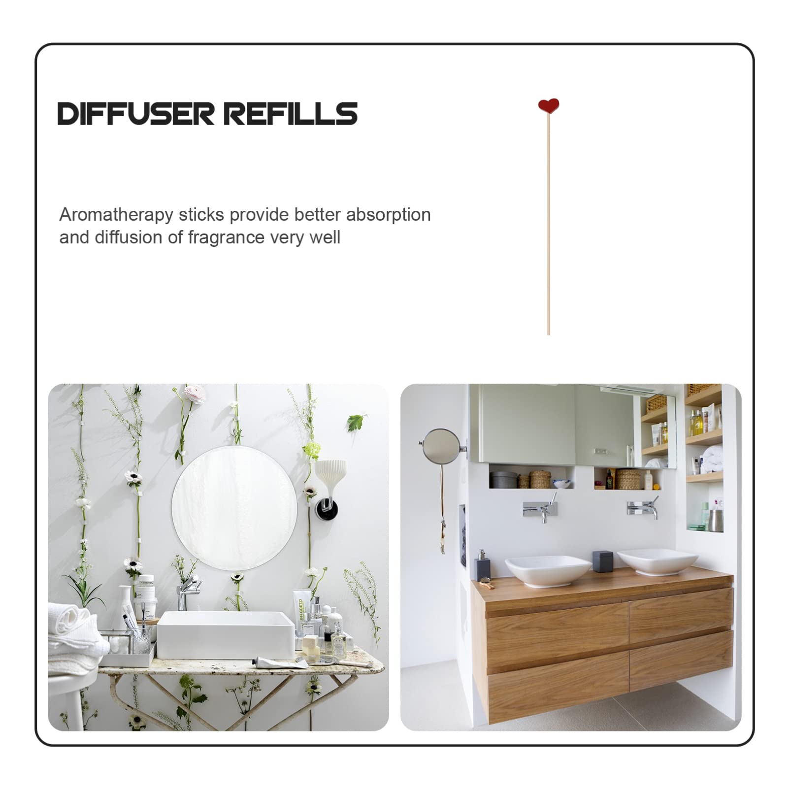 EXCEART 20pcs Sticks for Indoor Diffusers Natural Sticks for Decorative Home Fragrance Accessories Create Relaxing Scents Any Room