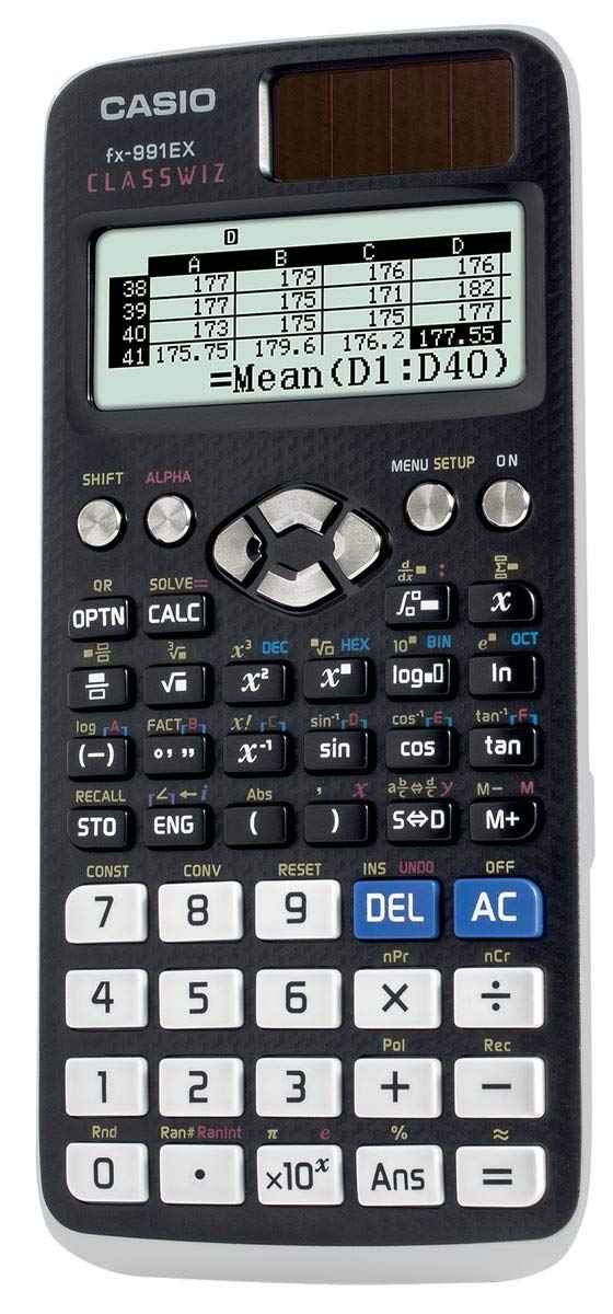 Casio Fx-991Ex Engineering/Scientific Calculator, Black (EUropean Version), 7.6 cm X 6.5" 0.10.2 cm